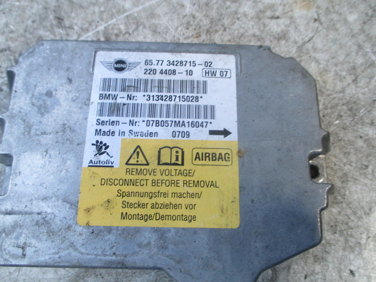 BMW MINI COOPER ONE 2010 R56 1.6 DIESEL BRAKE MASTER CYLINDER