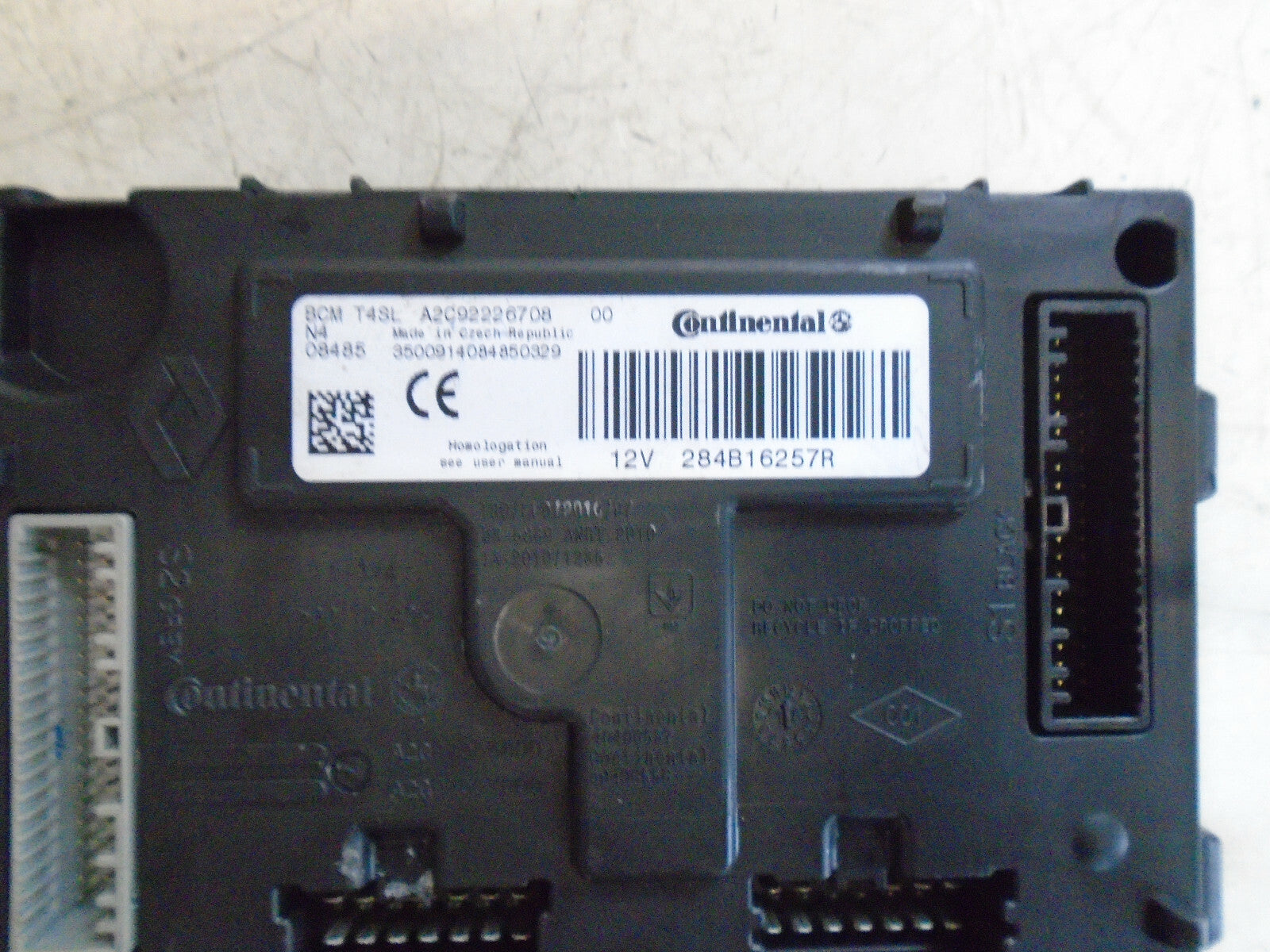 RENAULT CLIO MK4 2019 BCM BODY CONTROL MODULE 284B16257R