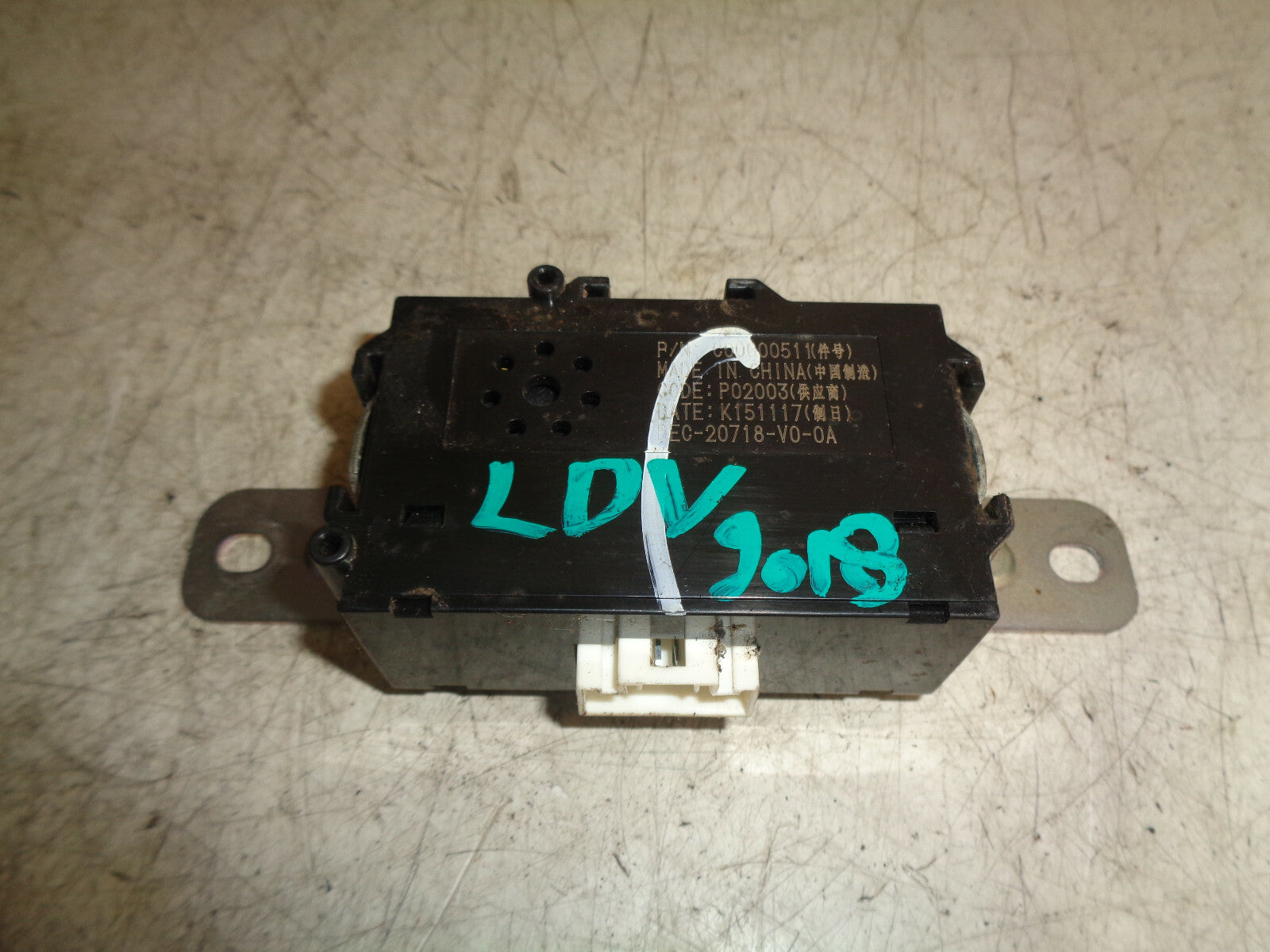 SAIC LDV MAXUS V80 2.5 CDI 2018 CONTROL MODULE C00000511