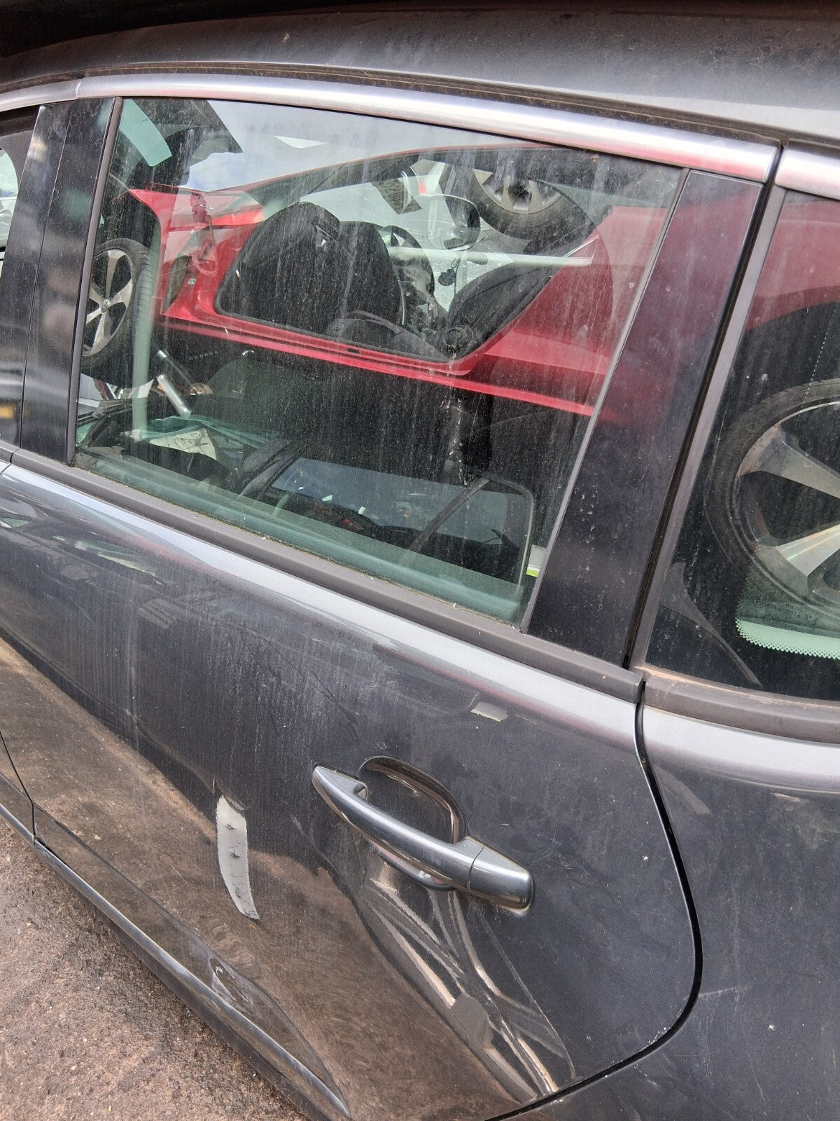 2012 PEUGEOT 3008 MK1 NSR PASSENGER SIDE REAR LEFT BARE DOOR GRIS SHARK KTPD