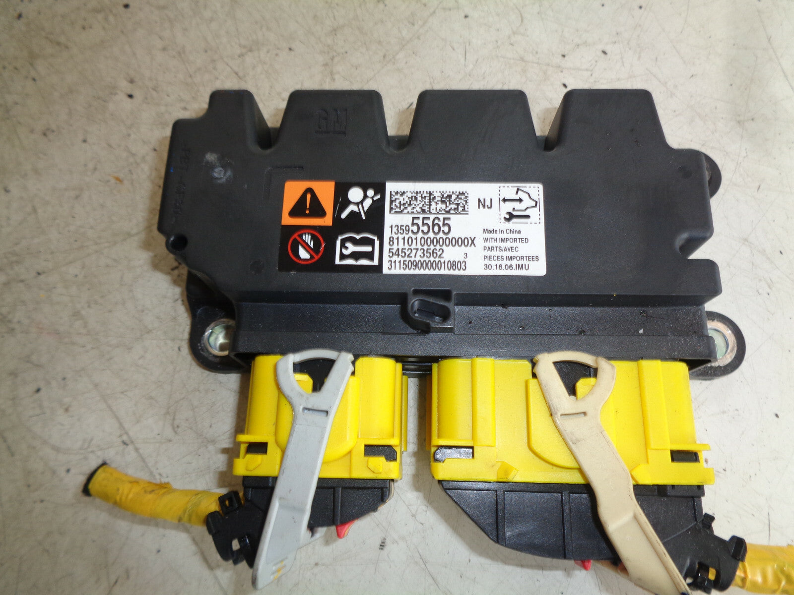 VAUXHALL VIVA 2018 1.0 PETROL MANUAL SAFETY BAG CONTROL MODULE UNIT 13595565