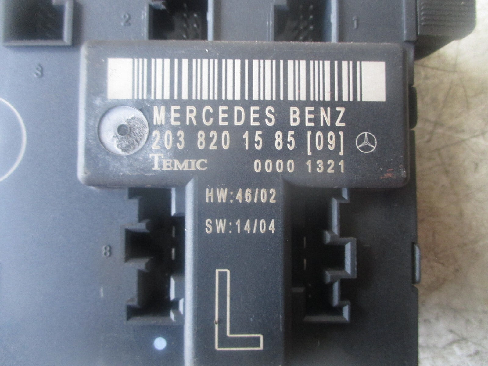 2006 MERCEDES C CLASS W203 NSF FRONT PASSENGER DOOR CONTROL MODULE 2038201585