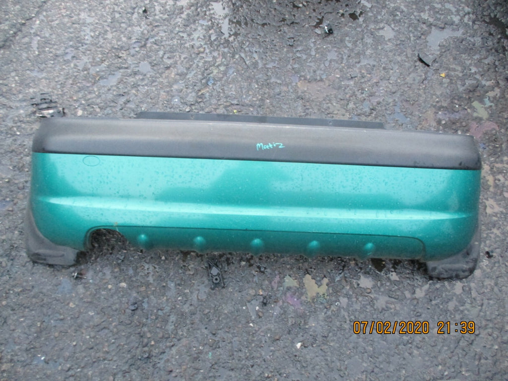DAEWOO MATIZ 2004 COMPLETE REAR BUMPER GREEN