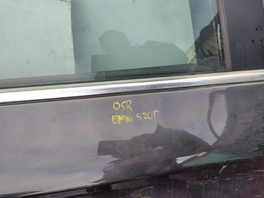 2011 BMW 5 SERIES F10 OSR DRIVER SIDE REAR COMPLETE  DOOR B90 GREY