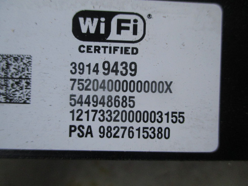 VAUXHALL GRANDLAND X 2018 WIFI HOTSPOT ECU MODULE 39149439