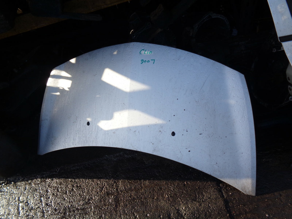 RENAULT CLIO MK3 2007 COMPLETE BONNET PANEL SILVER