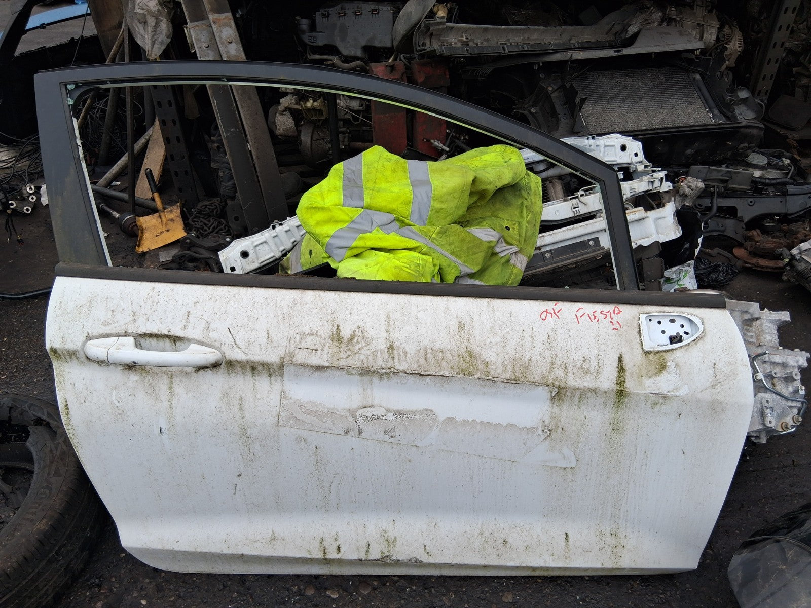 FORD FIESTA 2021 MK8 3 DOOR OSF FRONT DRIVER SIDE BARE DOOR WHITE