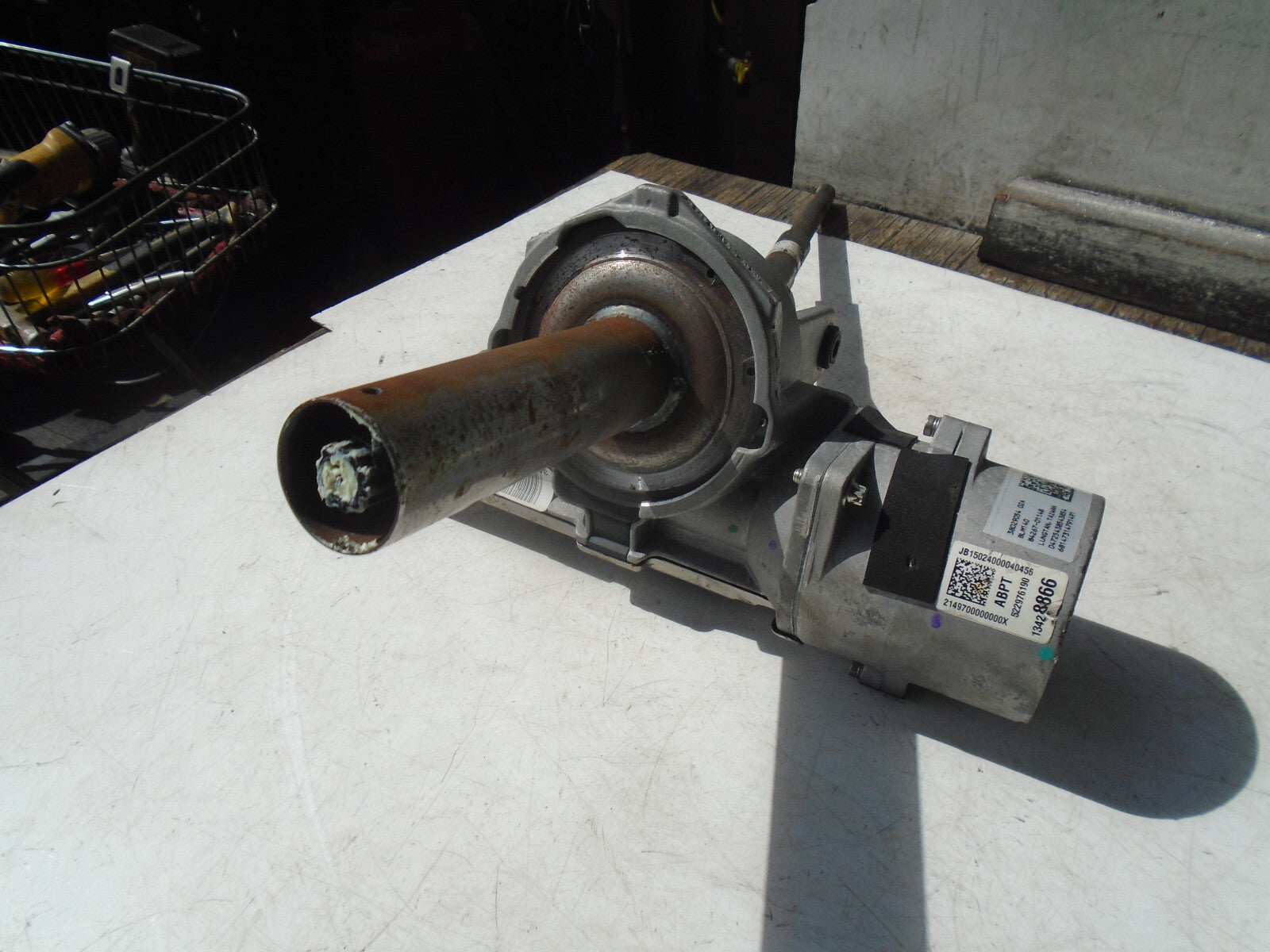 VAUXHALL CORSA E 2015 ELECTRONIC POWER STEERING COLUMN 13428866