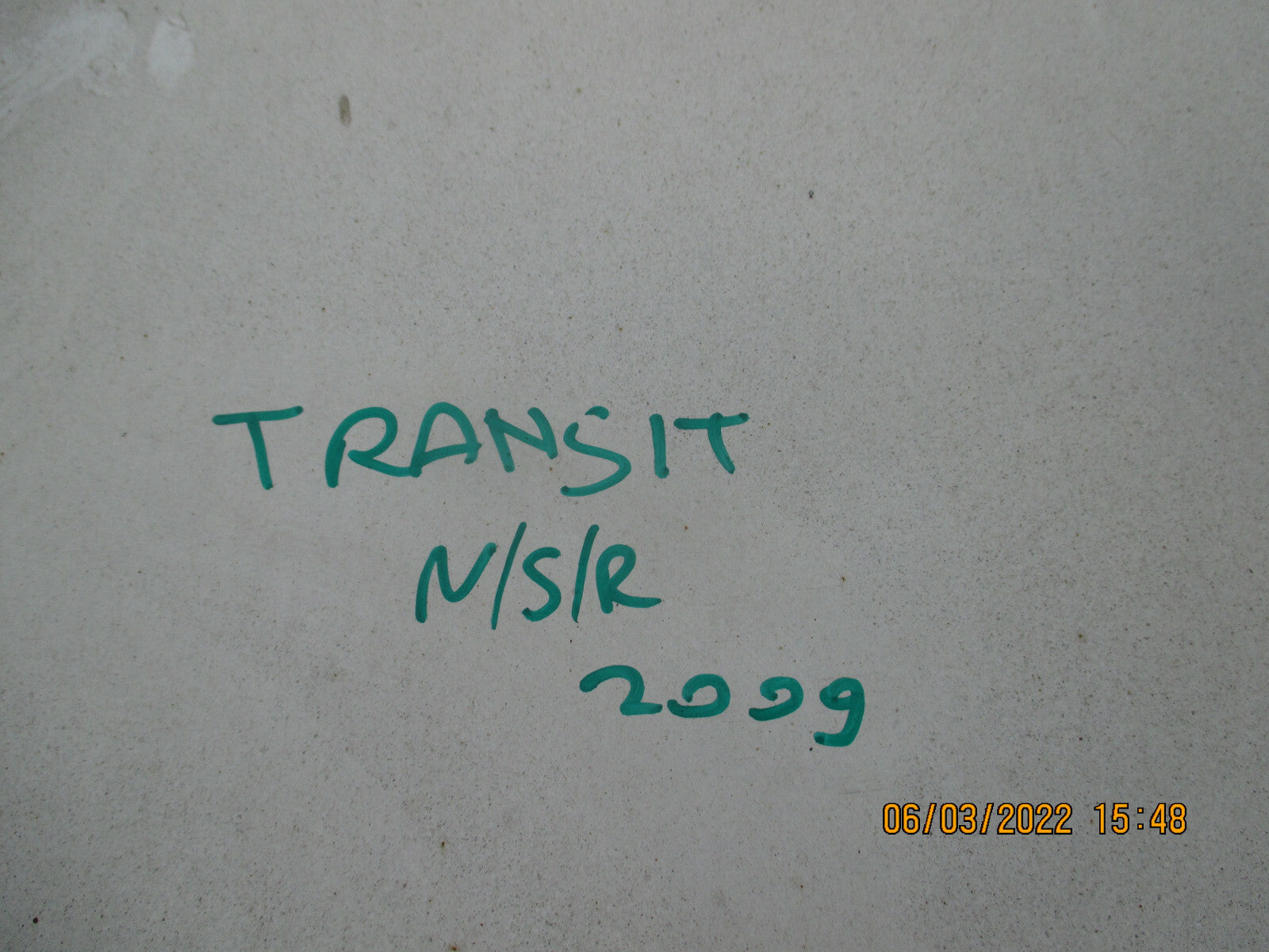 FORD TRANSIT 2009 MK7 NSR REAR PASSENGER SIDE COMPLETE DOOR WHITE