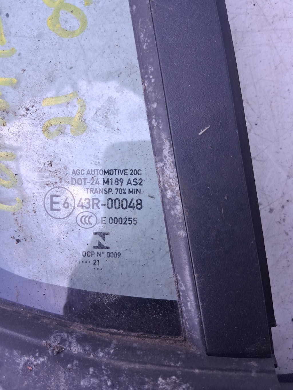 2021 VW CORSA F OSR DRIVER RIGHT OFF SIDE REAR QUATER WINDOW GLASS 43R00048