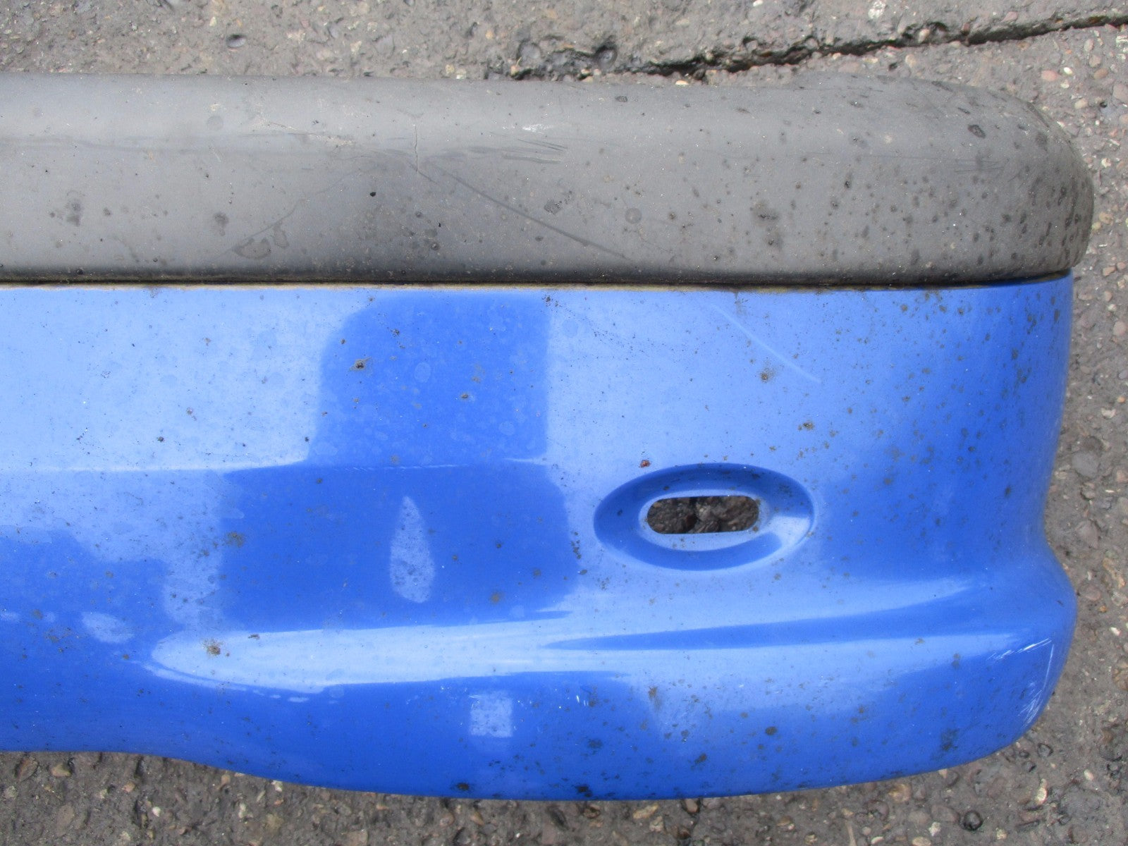 PEUGEOT 206 2003 REAR BACK PLASTIC BUMPER BLUE
