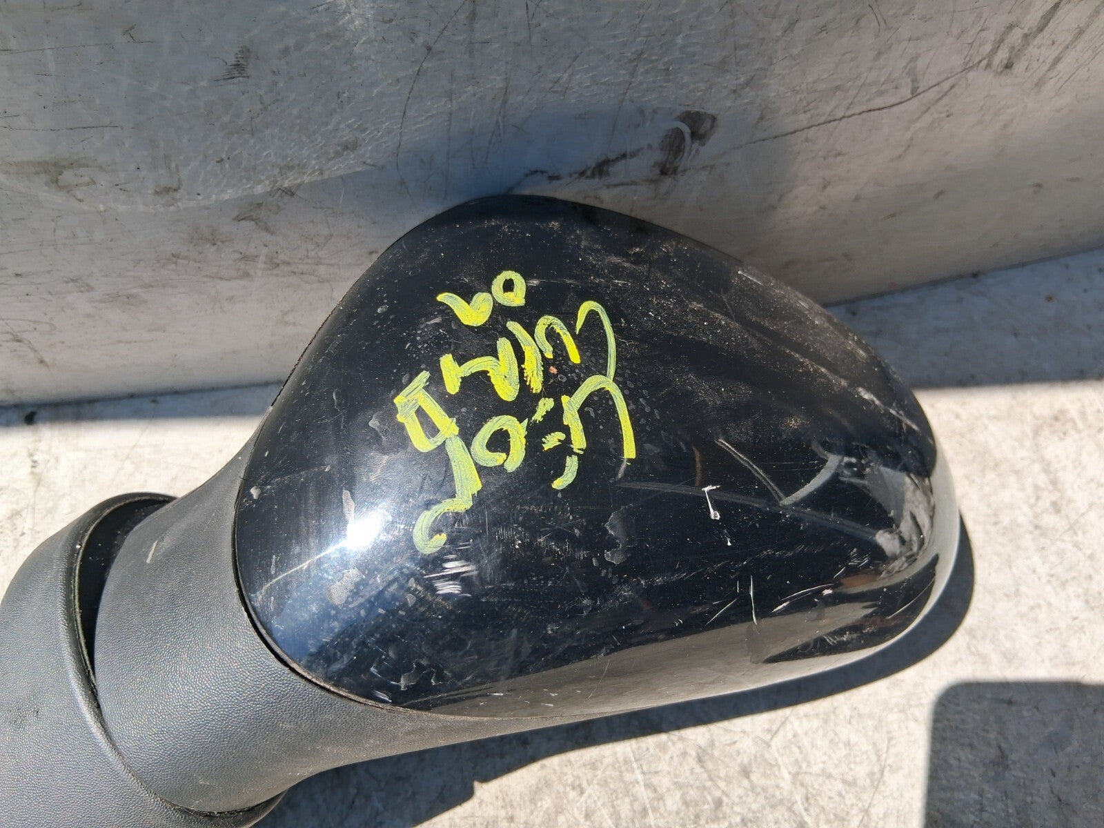 2009 SEAT LEON MK2 NSF PASSENGER SIDE WING MIRROR POWER FOLDING BLACK