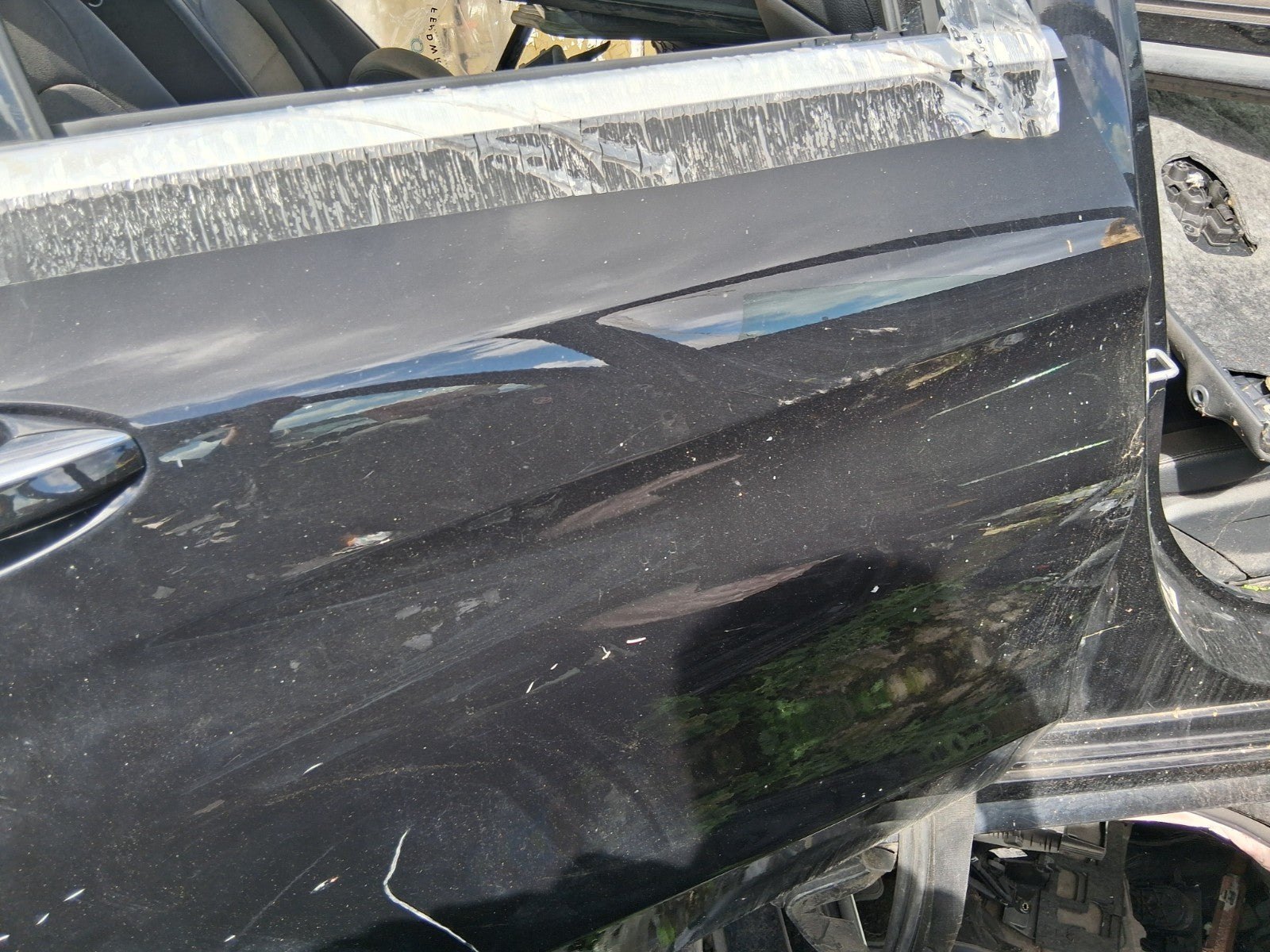 2016 MERCEDES C CLASS W205 OSR DRIVER SIDE REAR RIGHT BARE DOOR BLACK 197