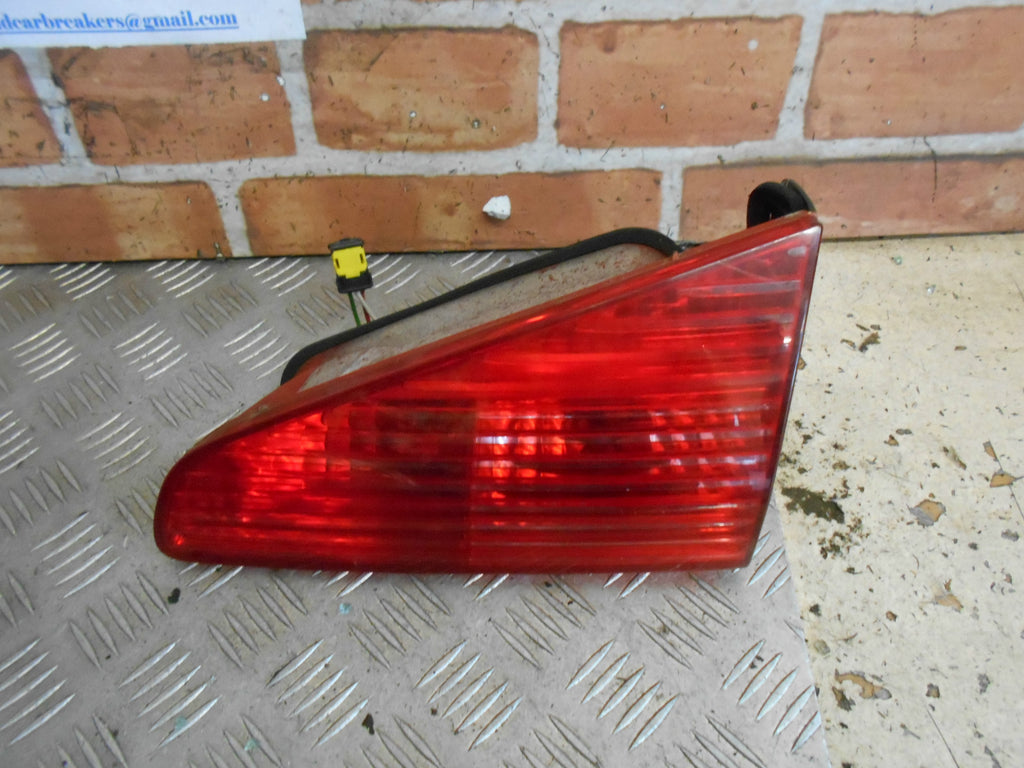 PEUGEOT 607 2004 OSR DRIVER SIDE REAR INNER TAIL LIGHT