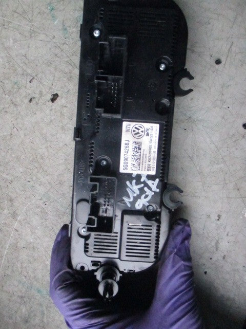 2013 VW GOLF MK7 AC HEATER CLIMATE CONTROL PANEL 5G0907426BJ