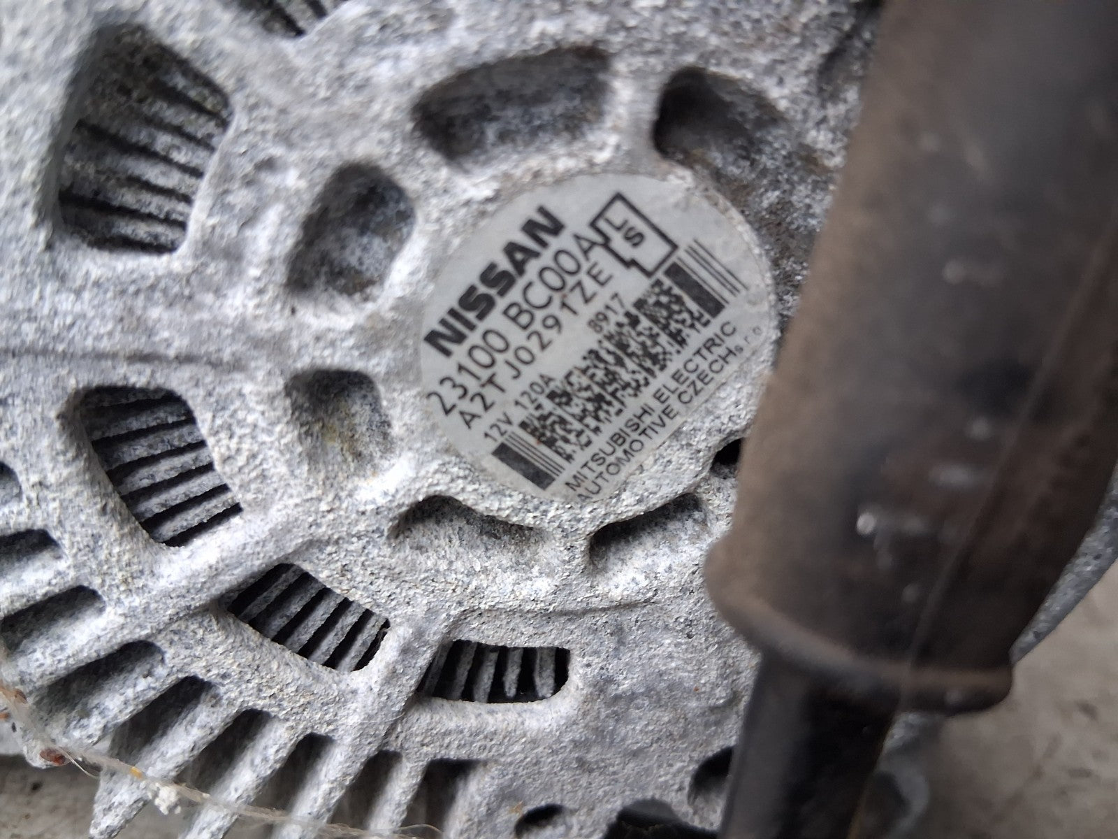 2012 NISSAN QASHQAI J10 ALTERNATOR A2TJ0291ZE