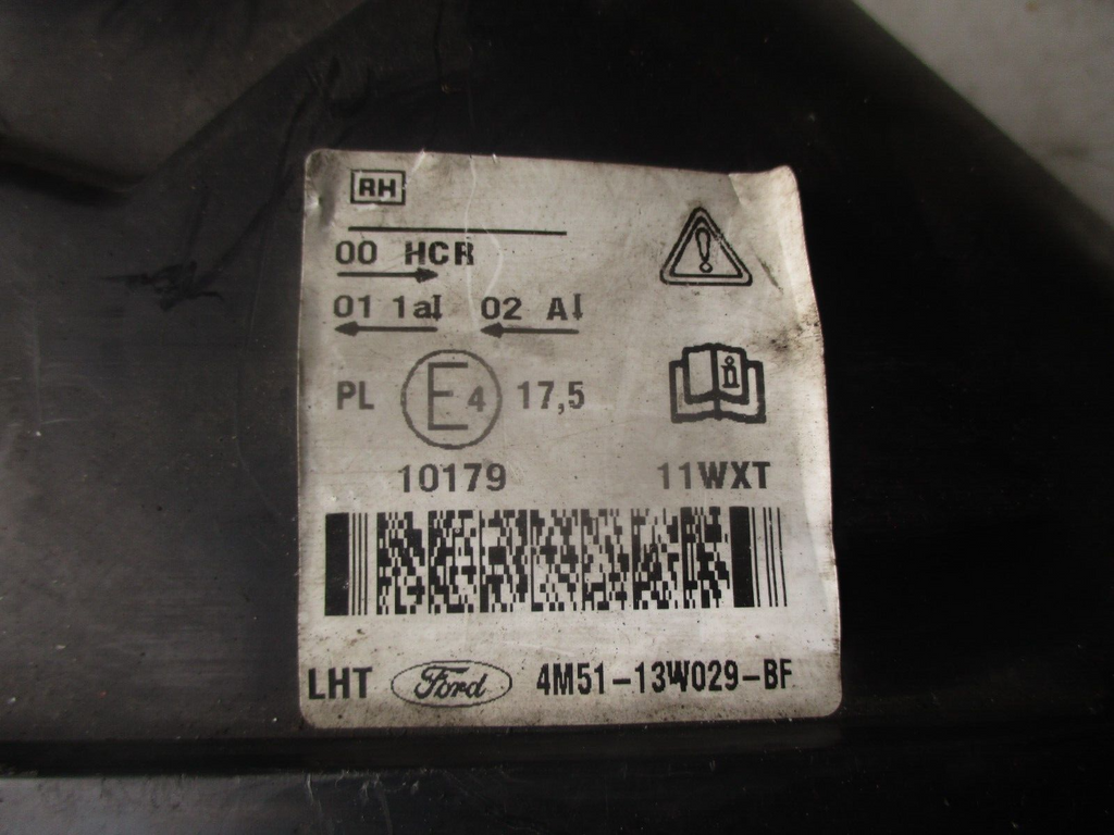 2007 FORD FOCUS MK2 OSF DRIVER SIDE FRONT HEADLIGHT HEADLAMP UNIT   4M5113W029BF