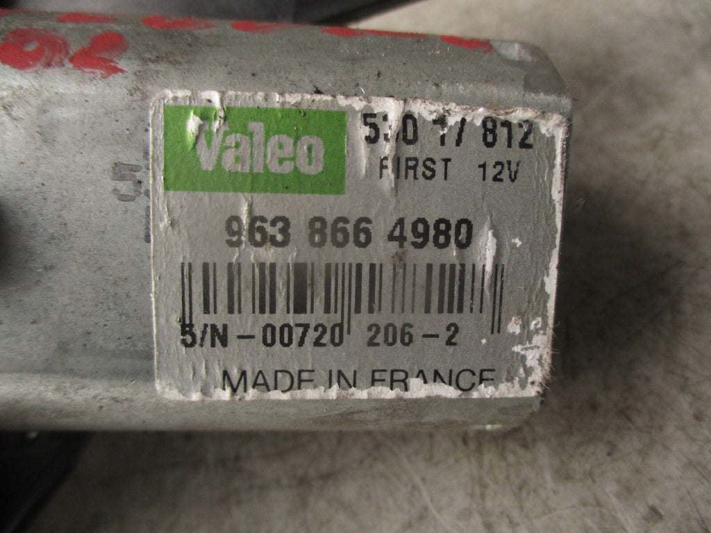 2008 PEUGEOT 206 REAR WINDOW WIPER MOTOR 9638664980