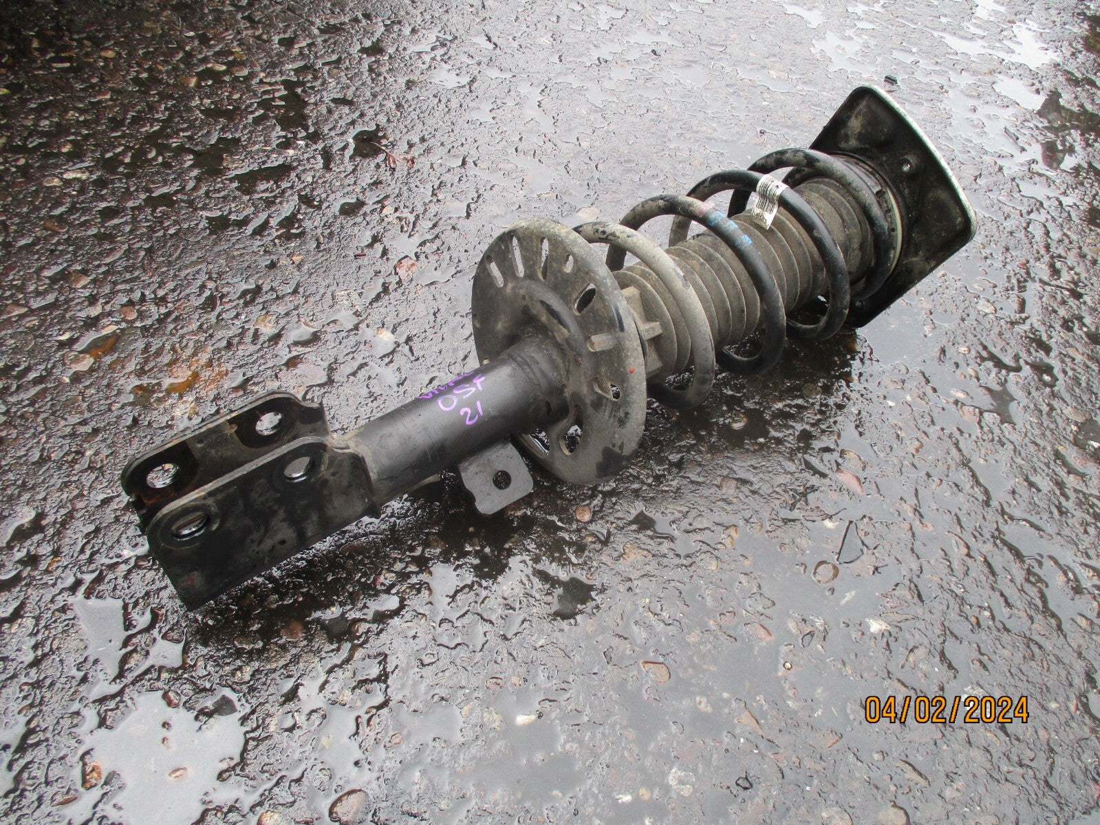 VAUXHALL VIVARO MK3 2021 OSF DRIVER SIDE FRONT SHOCK SPRING 9821596680