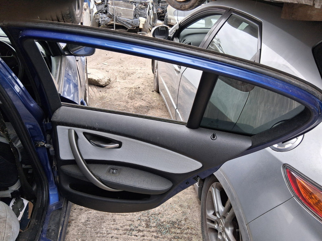 2011 BMW 1 SERIES OSR DRIVER SIDE REAR RIGHT DOOR DEEP SEA BLUE A76