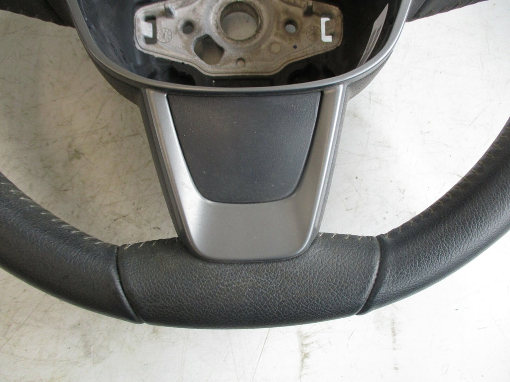 SEAT IBIZA 6J MK5 2013 3 SPOKE STEERING WHEEL PLASTIC SILVER TRIM 6J0419091AFCWP