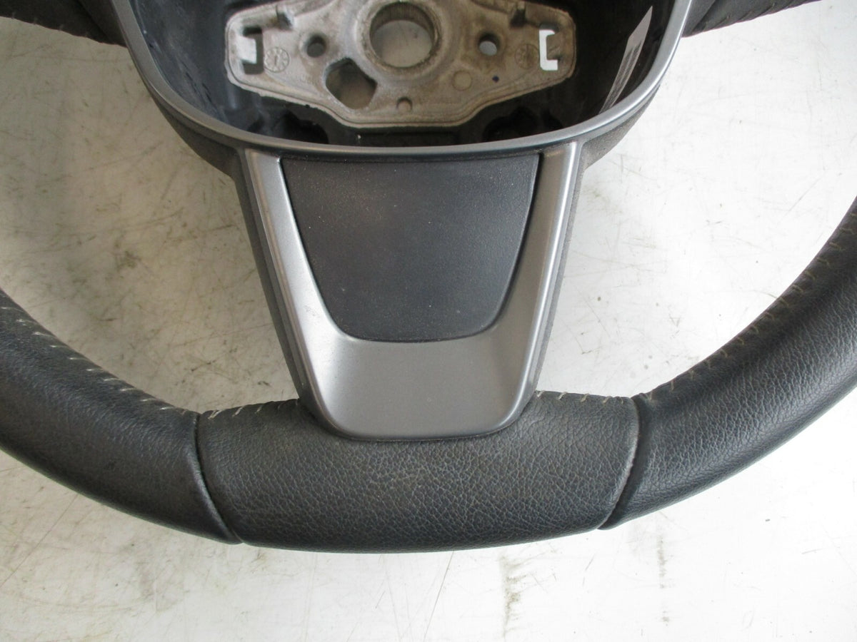 SEAT IBIZA 6J MK5 2013 3 SPOKE STEERING WHEEL PLASTIC SILVER TRIM 6J0419091AFCWP