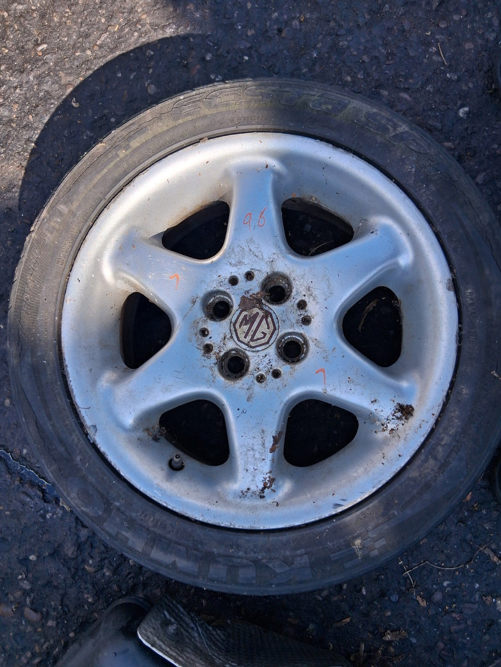 MG MGF 1996 MK1 15 INCH ALLOY WHEEL WITH TYRE 195/50R15