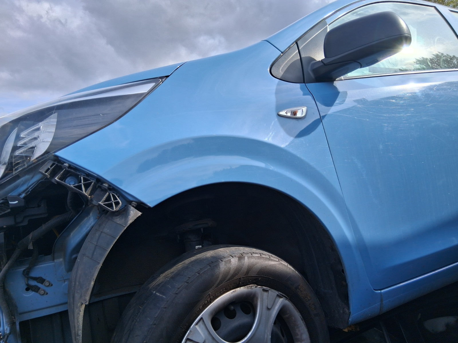 2019 KIA PICANTO MK3 NSF PASSENGER SIDE FRONT WING PANEL BLUE