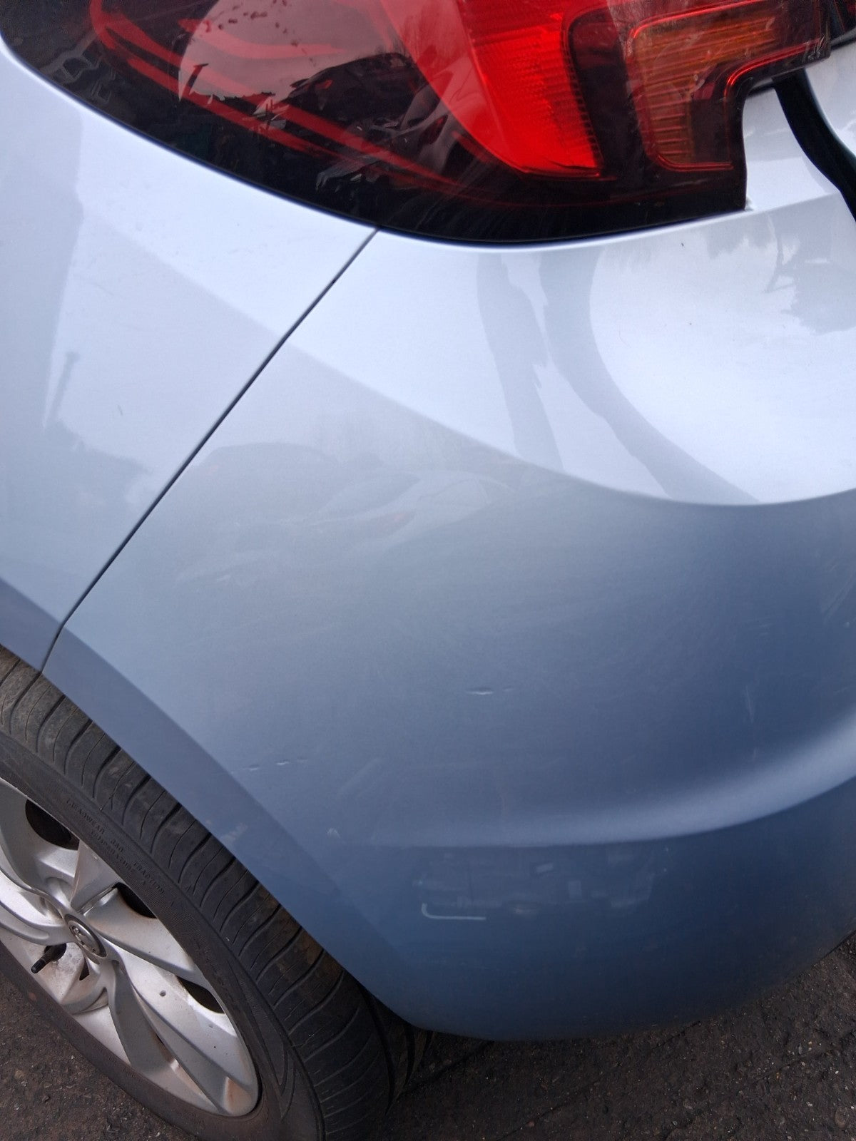 2019 VAUXHALL ASTRA K REAR COMPLETE BUMPER MAGNETIC SILVER METALLIC Z189