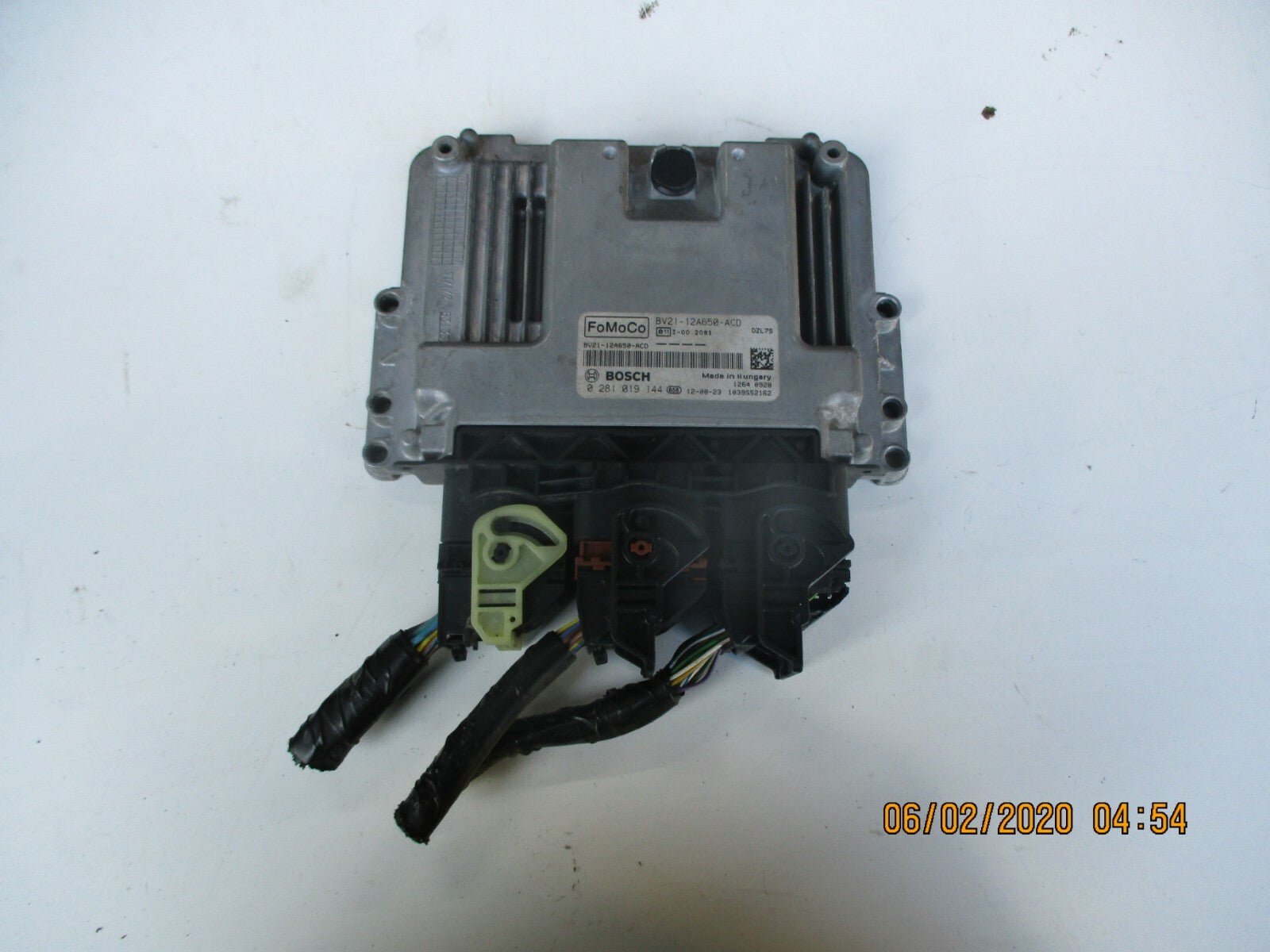 FORD FIESTA MK7 1.4 TDCI 2012 ECU ENGINE CONTROL UNIT MODULE BV21-12A650-ACD