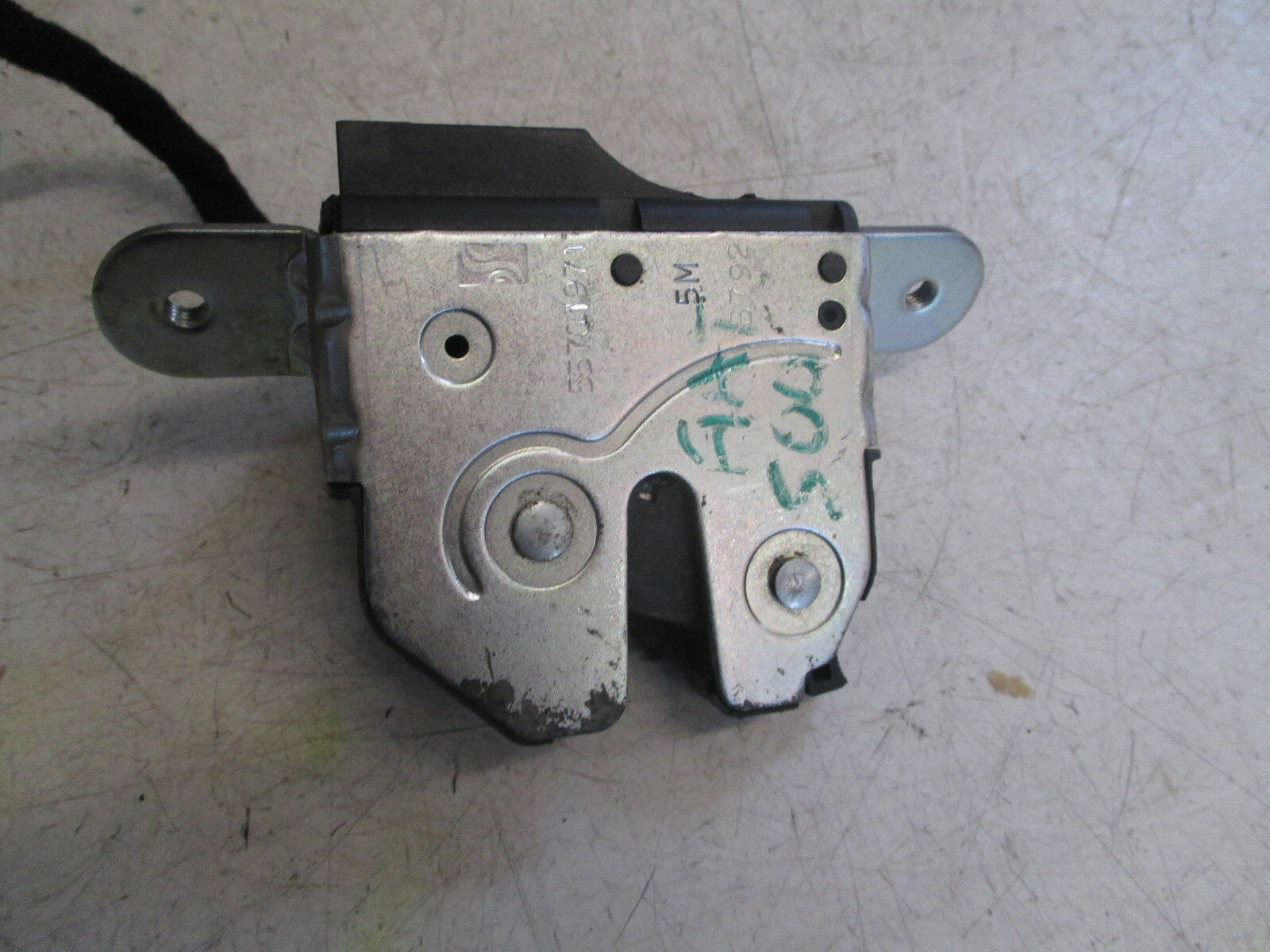 FIAT 500 2012 REAR BOOTLID TAILGATE BOOT LOCK MECHANISM