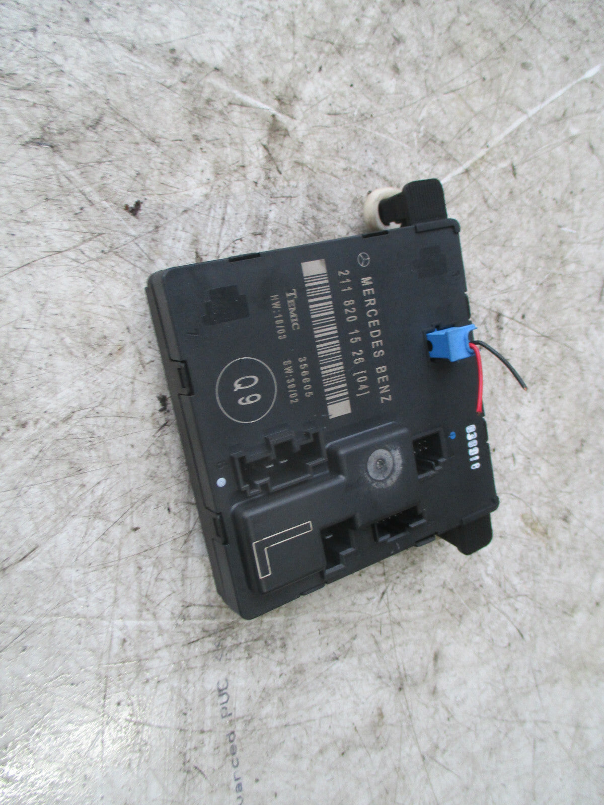 MERCEDES BENZ E CLASS W211 NS PASSENGER SIDE REAR DOOR CONTROL MODULE 2118201526