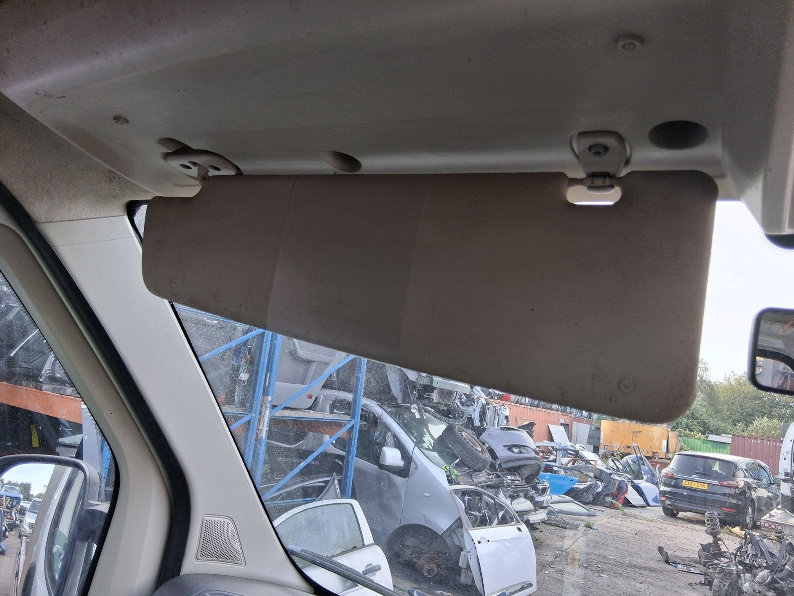 2014 CITROEN RELAY MK3 NSF PASSENGER SIDE FRONT SUN VISOR SHADE