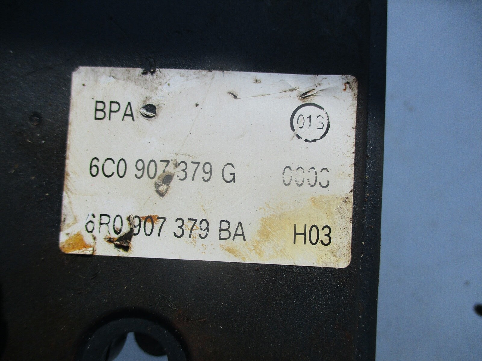 VW VOLKSWAGEN POLO 6R MK5 2013 1.2 PETROL ABS PUMP 6C0 907 379 G