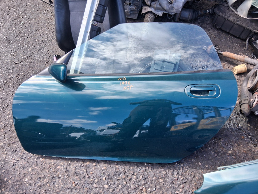 MG MGF 1996 MK1 NSF PASSENGER SIDE FRONT LEFT COMPLETE DOOR GREEN