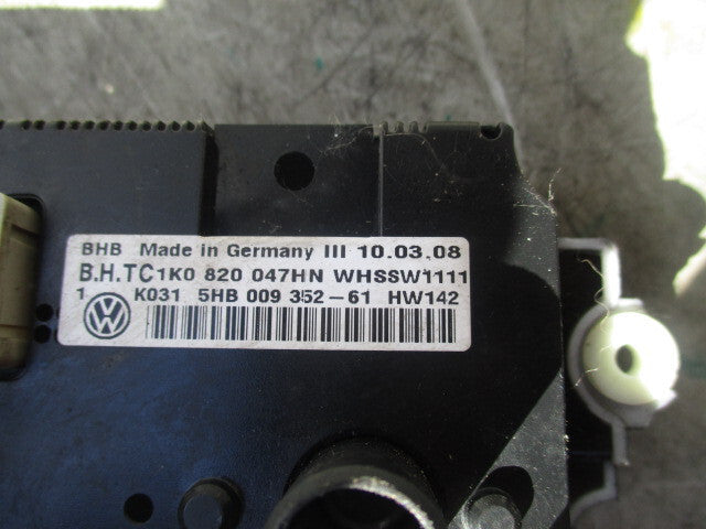 2010 VOLKSWAGEN PASSAT B6 CLIMATE CONTROL HEATING K0820047HN