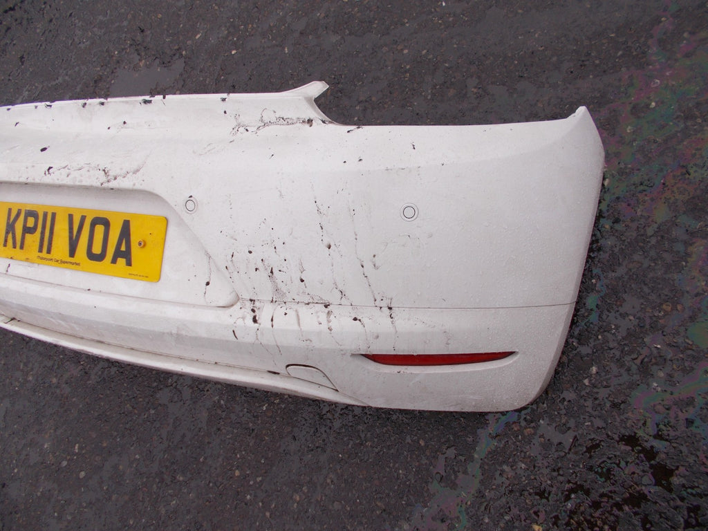 2011 VOLKSWAGEN SCIROCCO GT COUPE REAR BUMPER COMPLETE WHITE