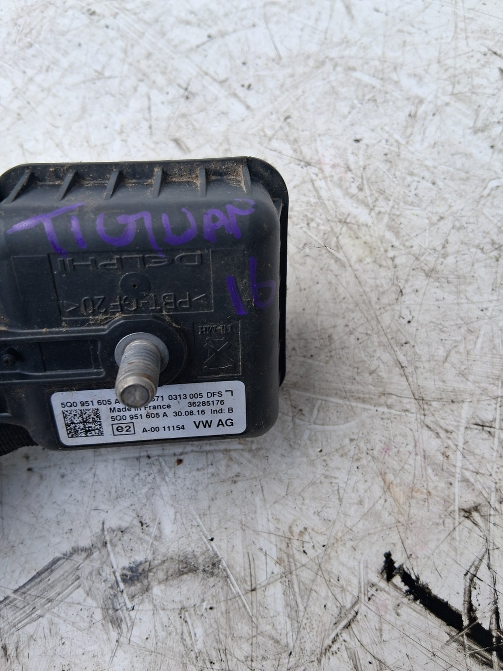 2016 VW VOLKSWAGEN TIGUAN ALARM SENSOR UNIT MODULE 5Q0951605A