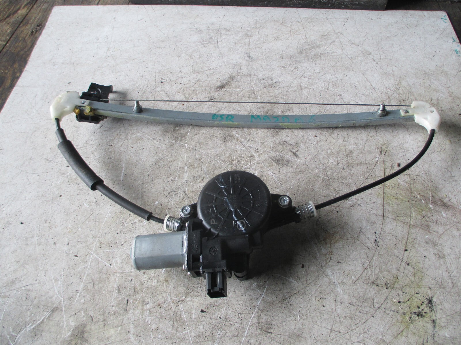 MAZDA 6 2009 OSR DRIVER SIDE REAR WINDOW MOTOR REGULATOR D6515958X