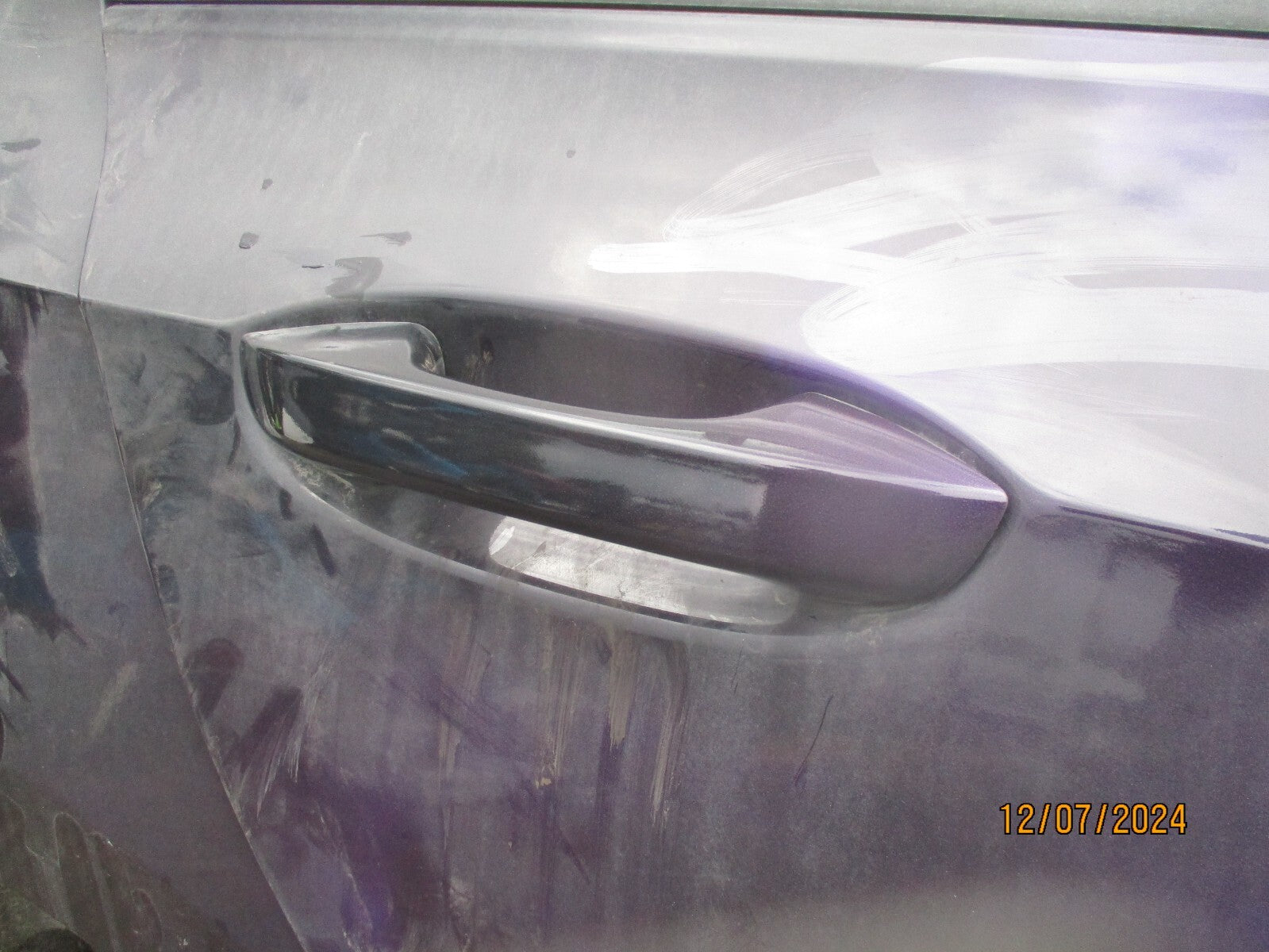 2023 VW VOLKSWAGEN GOLF MK8 OSR DRIVER REAR EXTERIOR DOOR HANDLE URANO GREY LI7F