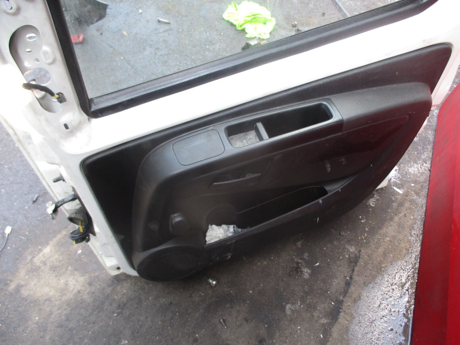 PEUGEOT BIPPER 2013 OSF DRIVER SIDE FRONT DOOR WHITE