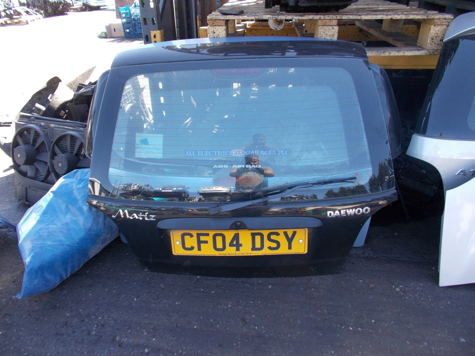 DAEWOO MATIZ MK1 FACELIFT REAR TAILGATE BOOTLID HATCHBACK BLACK