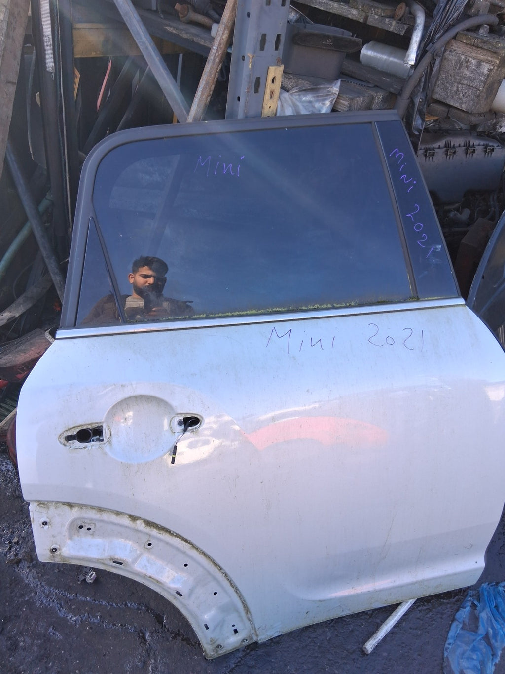 2021 BMW MINI COUNTRYMAN F60 OSR DRIVER SIDE REAR RIGHT BARE DOOR