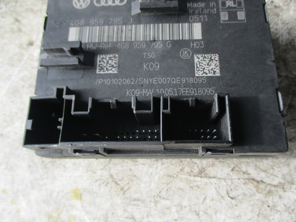 AUDI A6 C7 2017 NSR PASSENGER SIDE REAR DOOR CONTROL UNIT 4G8959795J