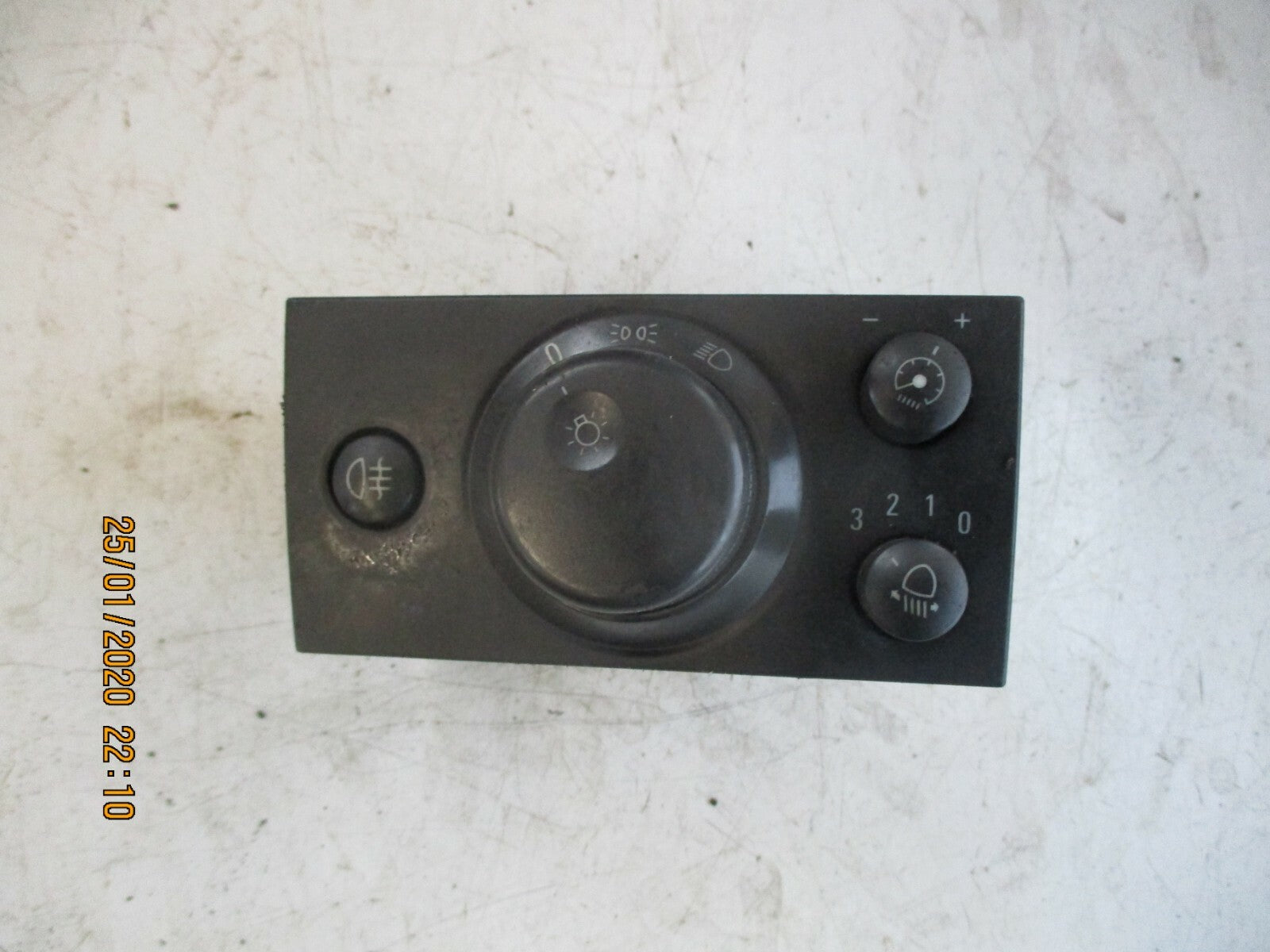 VAUXHALL MERIVA A MK1 2003 HEADLIGHT ADJUSTMENT CONTROL SWITCHES PANEL 93394756