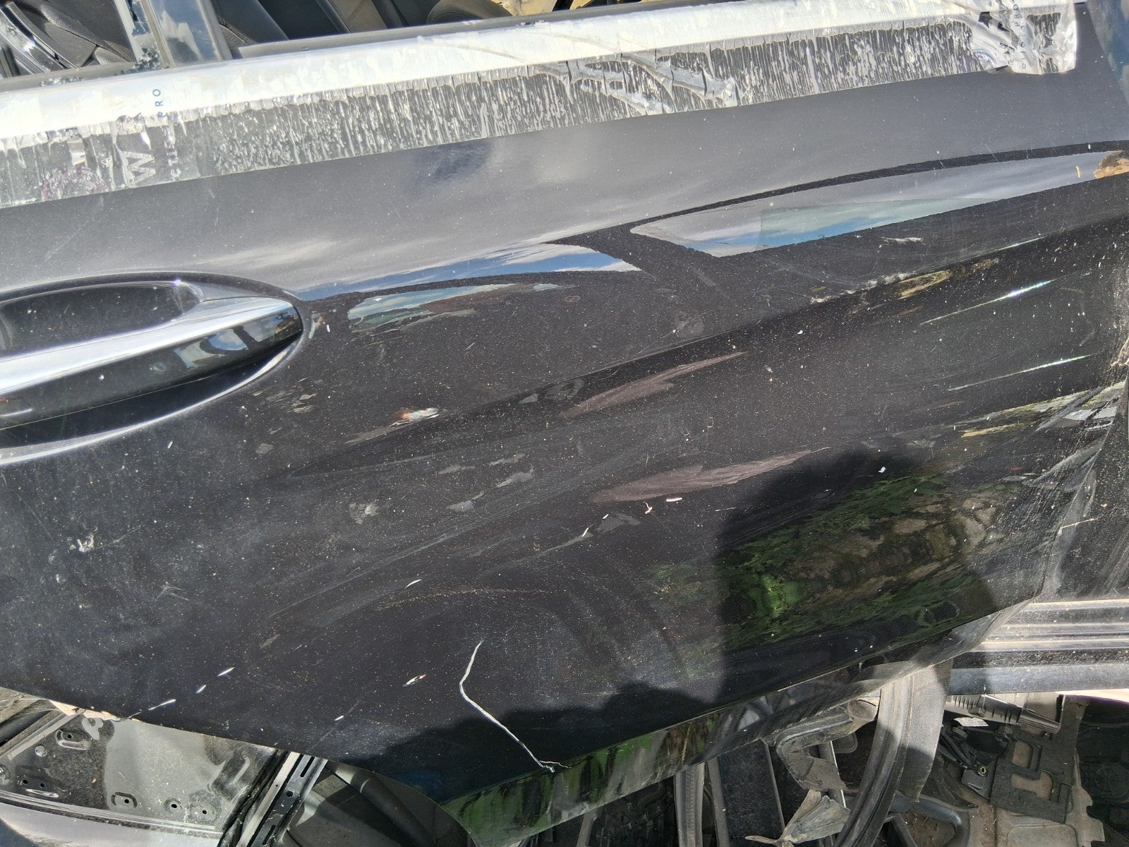 2016 MERCEDES C CLASS W205 OSR DRIVER SIDE REAR RIGHT BARE DOOR BLACK 197