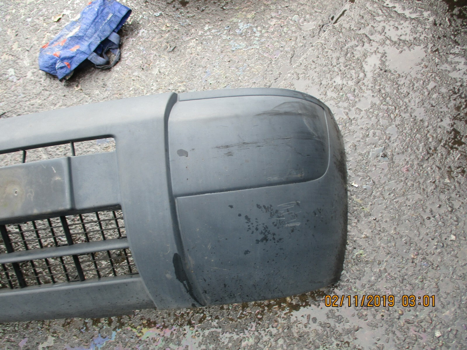 CITROEN BERLINGO MK1 FACELIFT COMPLETE FRONT BUMPER PLASTIC GREY