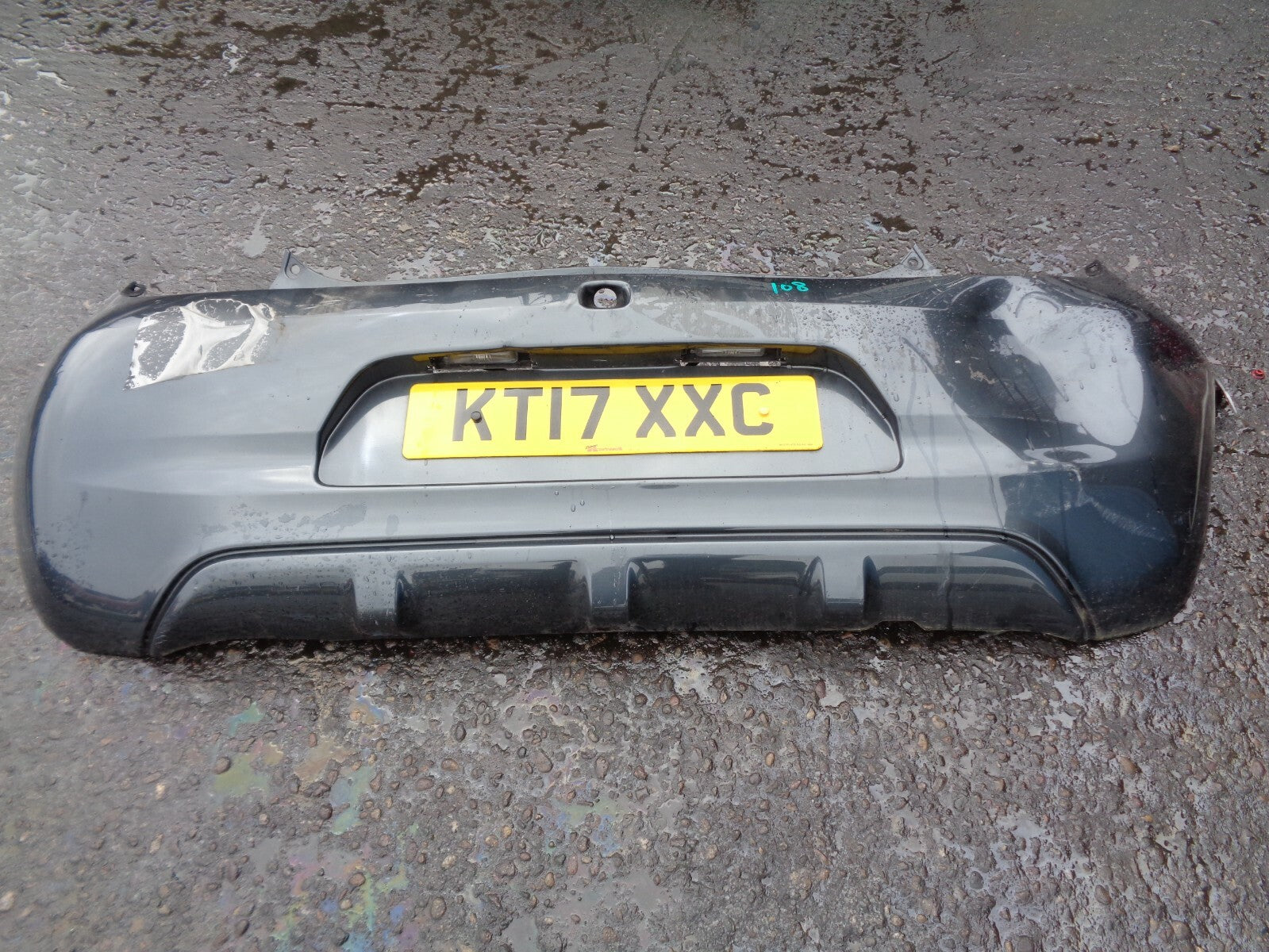 PEUGEOT 108 2017 HATCHBACK 5 DOOR REAR BUMPER 52159 0H070 DAMAGED
