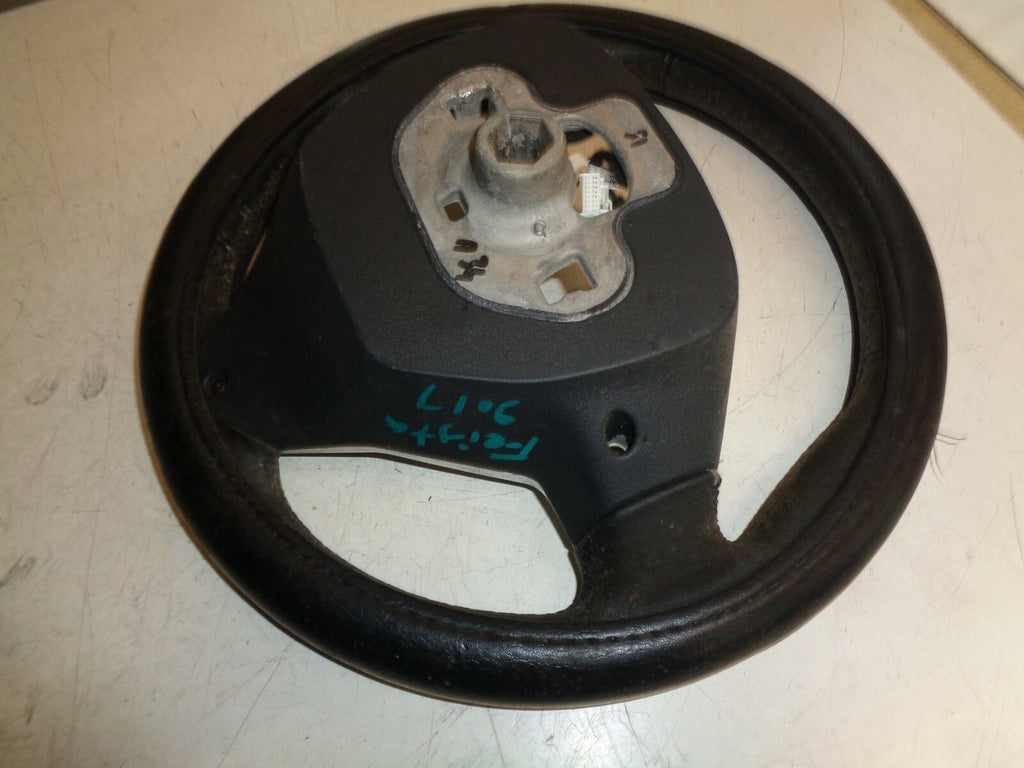 FORD FIESTA MK7 2017 3 SPOKE MULTIFUNCTION LEATHER STEERING WHEEL C1BB3600EA3ZHE