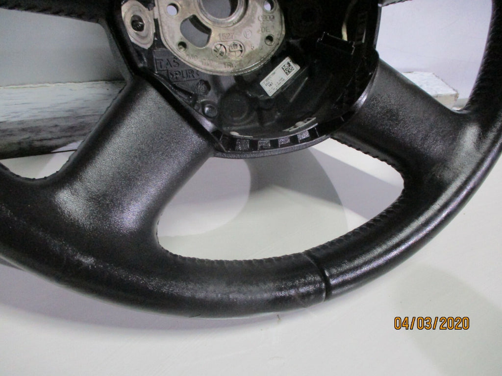 AUDI A6 C6 2008 4 SPOKE MULTI FUNCTION MODE LEATHER STEERING WHEEL 4F0419091DB